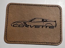 Chevrolet Corvette Hat Patch Self Adhesive Iron on Fabric  Leather  3.5”x2.5” picture