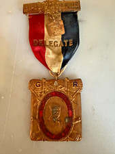 1905 GAR 39th National Encampment Delegate Badge NY - Denver Typewriter City picture