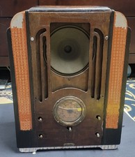 Vintage 1937 Kadette Model 85 Tombstone Radio - 8-Tube - Powers On & Hums picture