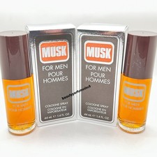 Lot of 2 Pc - Coty Musk 1.4 oz Cologne Spray, for Men Pack of 2 Pc - New in Box picture
