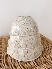 Vintage Set of 3 Melamine Confetti Splatter Nesting Bowls picture