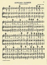 Vintage GONZAGA UNIVERISTY song sheet 
