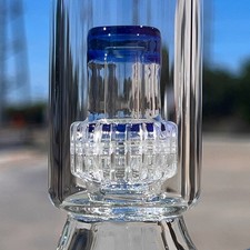 9 inch Salt Shaker Matrix Clear Glass thick Beaker Tobacco Hookah USA picture