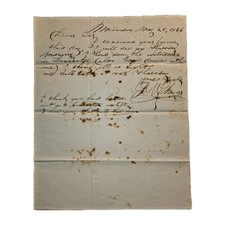 1846 Stampless Legal Letter Mendon MA – John W. Morse to Richard Farwell Esq picture