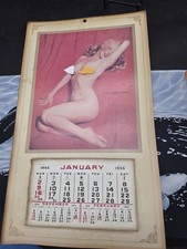 Vintage Rare Marilyn Monroe Nude Pull Away Calendar 1955 Original Golden Dreams picture