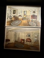Vintage Phostint Postcards Munroe Tavern Lexington MA Rev War Rooms Lot Of (2) picture