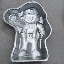 2002 Wilton BOB THE BUILDER Cake Pan Mold Construction Man #2105-5025 EUC picture