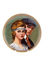 Vintage 1984 Norman Rockwell Collector Plate | Meeting on the Path Fine China picture