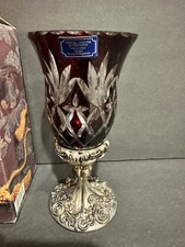 Godinger Red Cut Crystal Votive Candle Holder picture