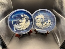 Vintage Incolay Studios Plates: The Voyage of Ulysses Cameo Stone 1985-86 picture