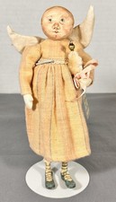 Pat Castka Old Friends Pearle Angel Doll 2002 Signed Tagged Folk Art 7.5” picture