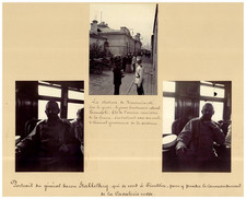 Russia, Boxer, Krasnoyarsk, General Georg von Stackelberg and Station vintage pr picture