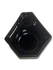 1930’s Weidlich Bros. Art Deco Borzoi Dog Black Glass Dresser Box **BASE ONLY** picture