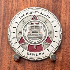 The Mighty 428th Wheels of Thunder Missouri Challenge Coin  W#25 picture