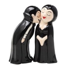 PT Love at First Bite Vampire Couple Salt and Pepper Shakers Set picture