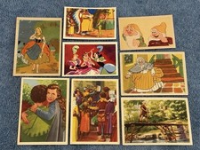 8 Vtg French Chocolate Walt Disney Trade Cards Meurisse De Beukelaer Tobler picture