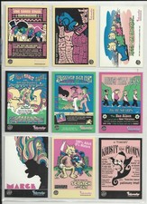 2001 Simpsons Mania (Inkworks) BLACKLIGHT Complete Set of 9 Chase Cards (S1-S9) picture