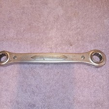 Indestro Select USA Box End Ratchet Wrench No. 0703 Ratcheting 12 pt 1/2 X 9/16 picture