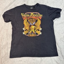 Harley Davidson knee deep in iron Vintage T-shirt 2XL picture