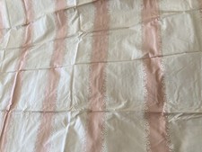 3Yds Scalamandre Floral Stripe 100% Silk Taffeta Salmon Pink & Creamy Beige picture
