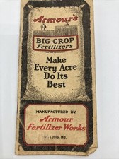 Vintage 1925 Armour’s Big Crop Fertilizers Advertising Notebook St. Louis, Mo picture