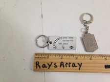 Vtg Courtesy Pontiac Datsun Dealership Key Ring Tyler TX / Glock 25th keychain picture