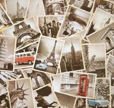 Dxhycc 32 PCS 1 Set Vintage Retro Old 14.3 x 9.3 cm, as the pictures show picture