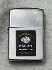 Vintage (may 1989) Milwaukee Harley Davidson Motorcycle Zippo picture