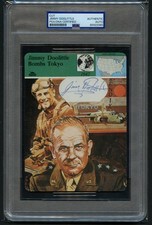 Jimmy Doolittle signed autograph 5x6.5 WWII Story of America Custom Cut Card PSA picture