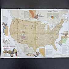 National Geographic Society Map Native American Heritage 29