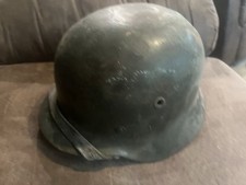 German m40 Stahlhelm With Battlefield Use picture