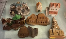 7 Miniature collection of vintage souvenir village figurines n models travel  picture