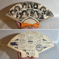 EARLY FULTON THEATRE ADVERTISING SILENT MOVIE FAN BEBE DANIEL COLLEEN MOORE picture