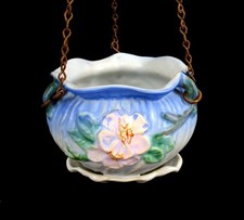 Weller Art Pottery Roba Periwinkle Blue Vintage 5 1/4