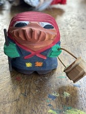Vintage wooden troll Handmade In Norway picture