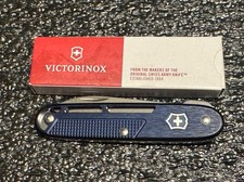 Victorinox Onefold 93mm Blue Alox Swiss Army Knife w/ Lock Blade & Synergy Style picture