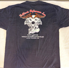 VTG Harley Davidson SS California Performance Iron Shirt Vallejo 707 ⚡️⚡️🔴⚪️🦅 picture