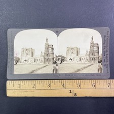 Ypres Cloth Hall Ruins Stereoview W. E. Troutman Belgium 1918 WWI Era picture
