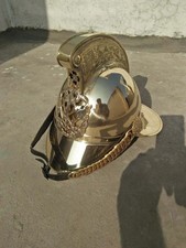 Brass Medieval Napoleonic French Cavalry Fire Brigade Helmet, Brass Helmet Gift picture