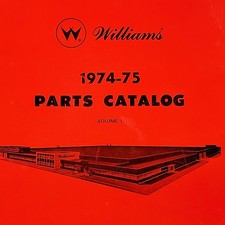 1974-1975 Williams Parts Catalog Pinball Arcade Shuffle Manual ORIGINAL picture