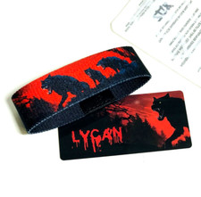 ZOX **LYCAN** Silver Strap Medium NIP Wristband w/Card picture