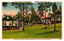 postcard Staff House & Sleeping cabins Camp Rawls Wagner So. Carolina A1856 picture