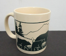 VINTAGE 1994 GL;ACIER NATIONAL PARK MONTANA COFFEE MUG BEAR FAMILY CUB SANDS picture