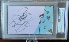 PAT BENATAR Signed Autograph 3x5 Index Card Sized Cut PSA DNA COA Heartbreaker picture