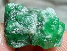 14CT,  Natural Top Green Emerald Crystals Bunch  on Matrix From Swat Pakistan picture
