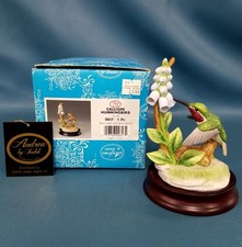 Vintage Andrea By Sadek Porcelain Hummingbird Figurine #9617 In Box picture