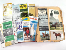 vtg 30s 40s Scrapbook KENTUCKY maps pamphlets advertising L@@K picture