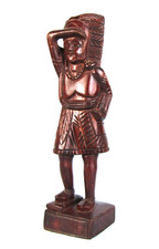 Vtg Carved Wood Cigar Store Indian Countertop Statue 12” Tobacco Shop Display picture