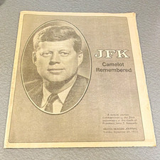 Vintage Nov 20, 1983 Akron Beacon Journal Special “JFK Camelot Remembered” picture