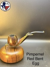 Vintage Pimpernel Red Bent Egg Tobacco Pipe picture